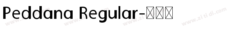 Peddana Regular字体转换